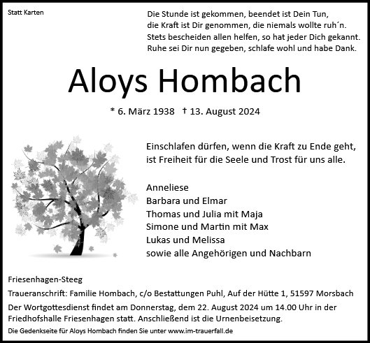 Aloysius Hombach