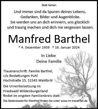 Manfred Barthel