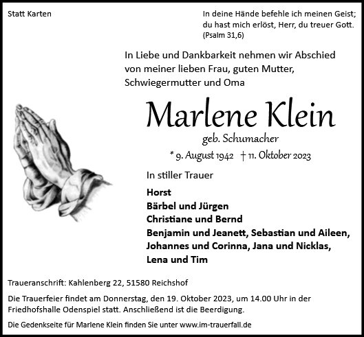 Marlene Klein