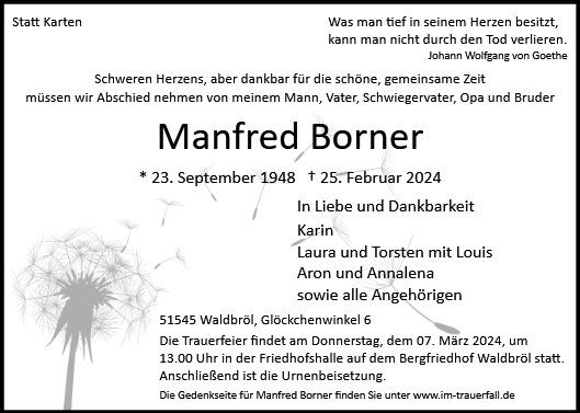 Manfred Borner