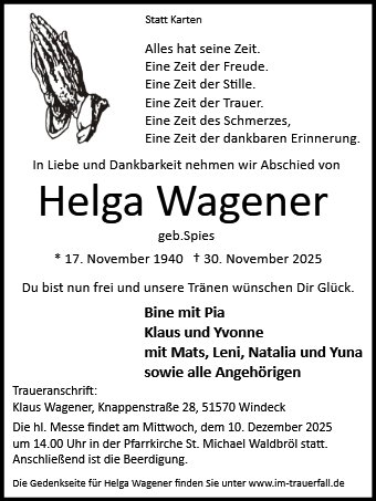Helga Wagener 