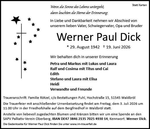 Werner Paul Dick