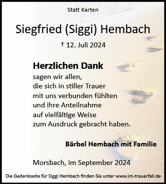 Siegfried Hembach