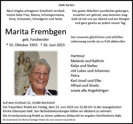 Maria Rita Frembgen
