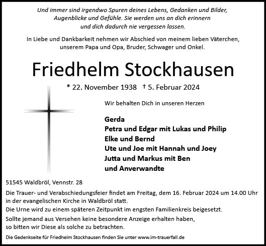 Friedhelm Stockhausen