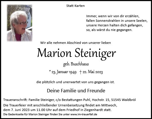 Marion Steiniger 