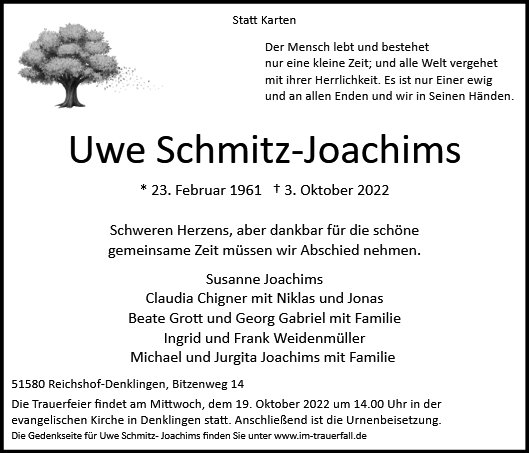 Uwe Friedrich Schmitz-Joachims
