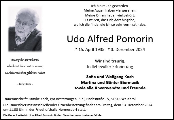 Udo Alfred Pomorin