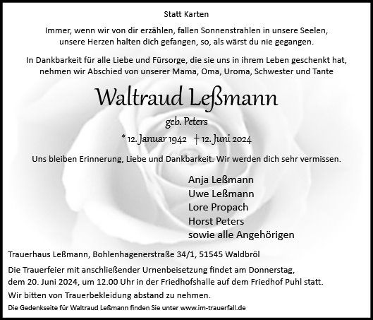 Waltraud Leßmann