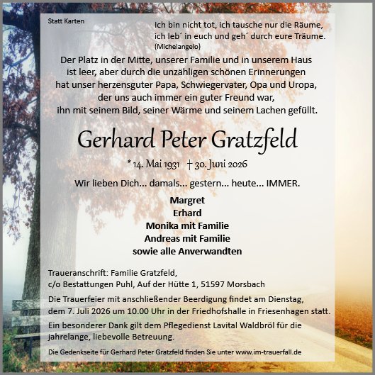 Gerhard Peter Gratzfeld