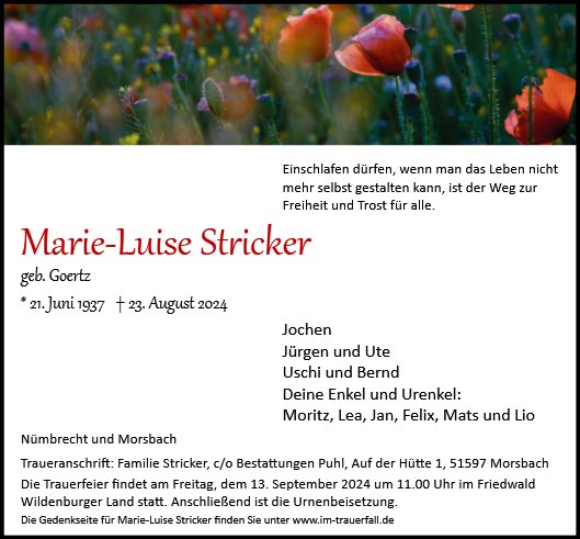 Marie-Luise Stricker