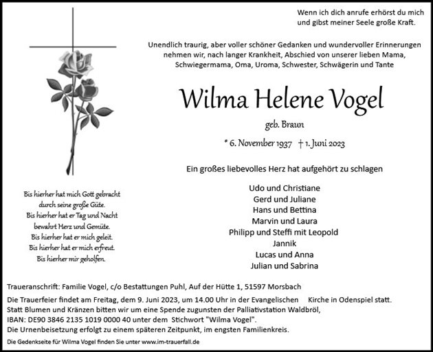 Wilma Vogel 
