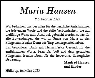 Maria Hansen