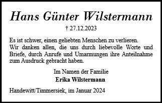 Hans Günter Wilstermann