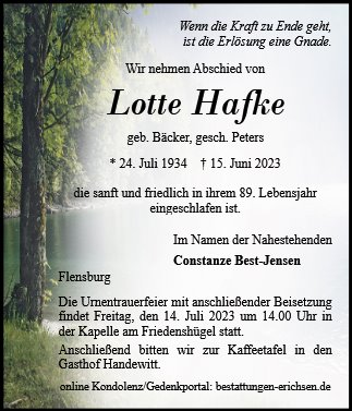 Lotte Hafke