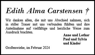Edith Alma Carstensen