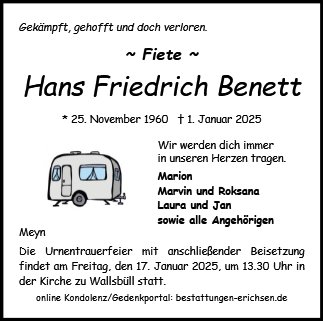 Hans Friedrich Benett