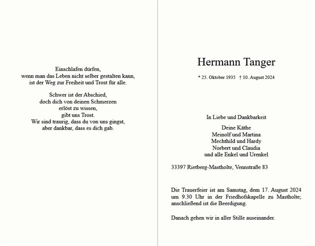 Hermann Tanger