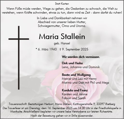 Maria Stallein