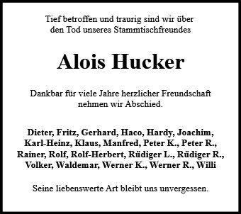 Alois Hucker