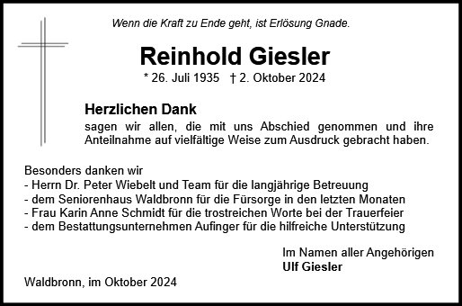 Reinhold Giesler