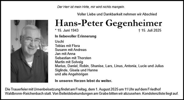 Hans Peter Gegenheimer