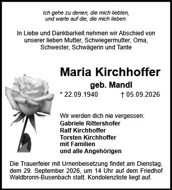 Maria Kirchhoffer