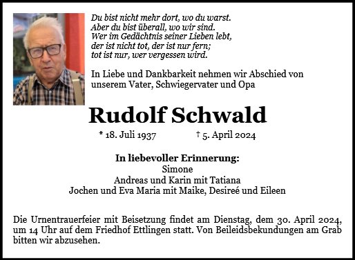 Rudolf Schwald