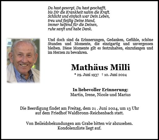 Mathäus Milli