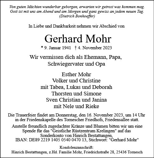 Gerhard Mohr