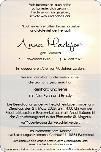 Anna Markfort