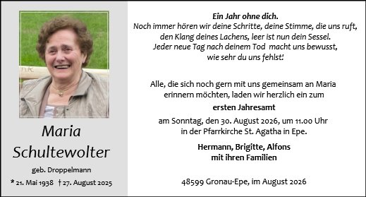 Maria Schultewolter