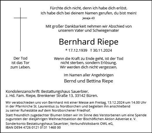 Bernhard Riepe