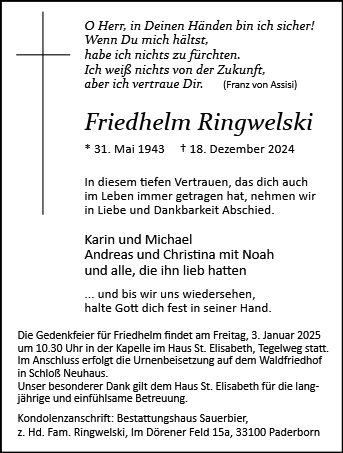 Friedhelm Ringwelski