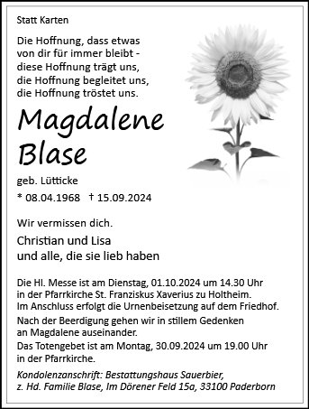 Magdalene Blase-Dallmann