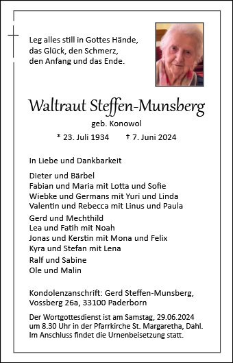 Waltraut Steffen-Munsberg