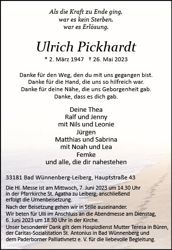 Ulrich Pickhardt