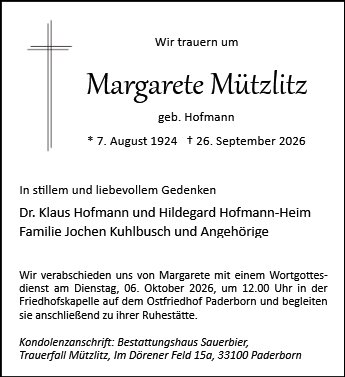 Margarete Mützlitz