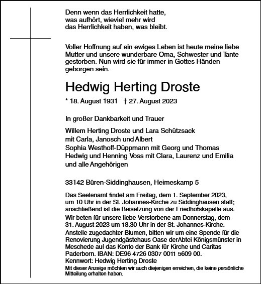 Hedwig Herting-Droste