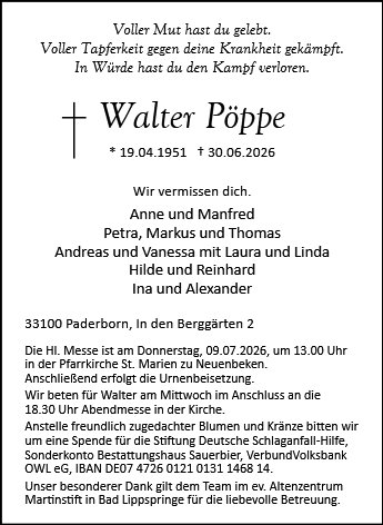 Walter Pöppe