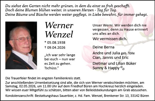 Werner Wenzel