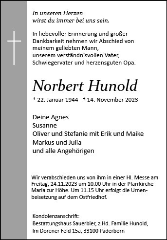Norbert Hunold