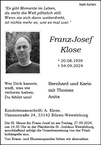 Franz Josef Klose