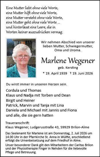 Marlene Wegener