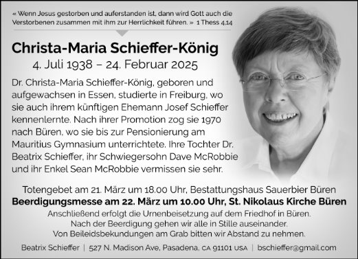 Christa Maria Schieffer-König