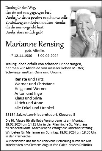 Marianne Rensing