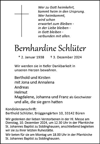 Bernhardine Schlüter