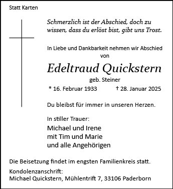 Edeltraud Quickstern