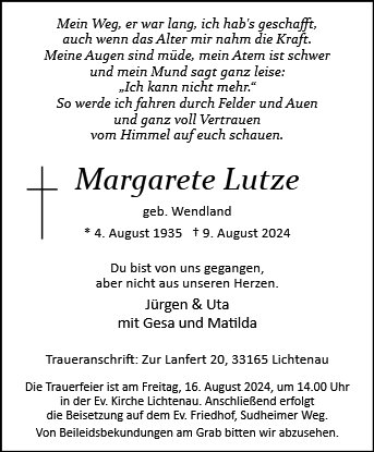 Margarete Lutze