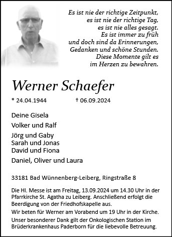 Werner Schaefer